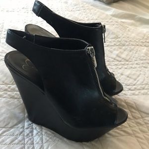 Jessica’s Simpson Zipper Platforms